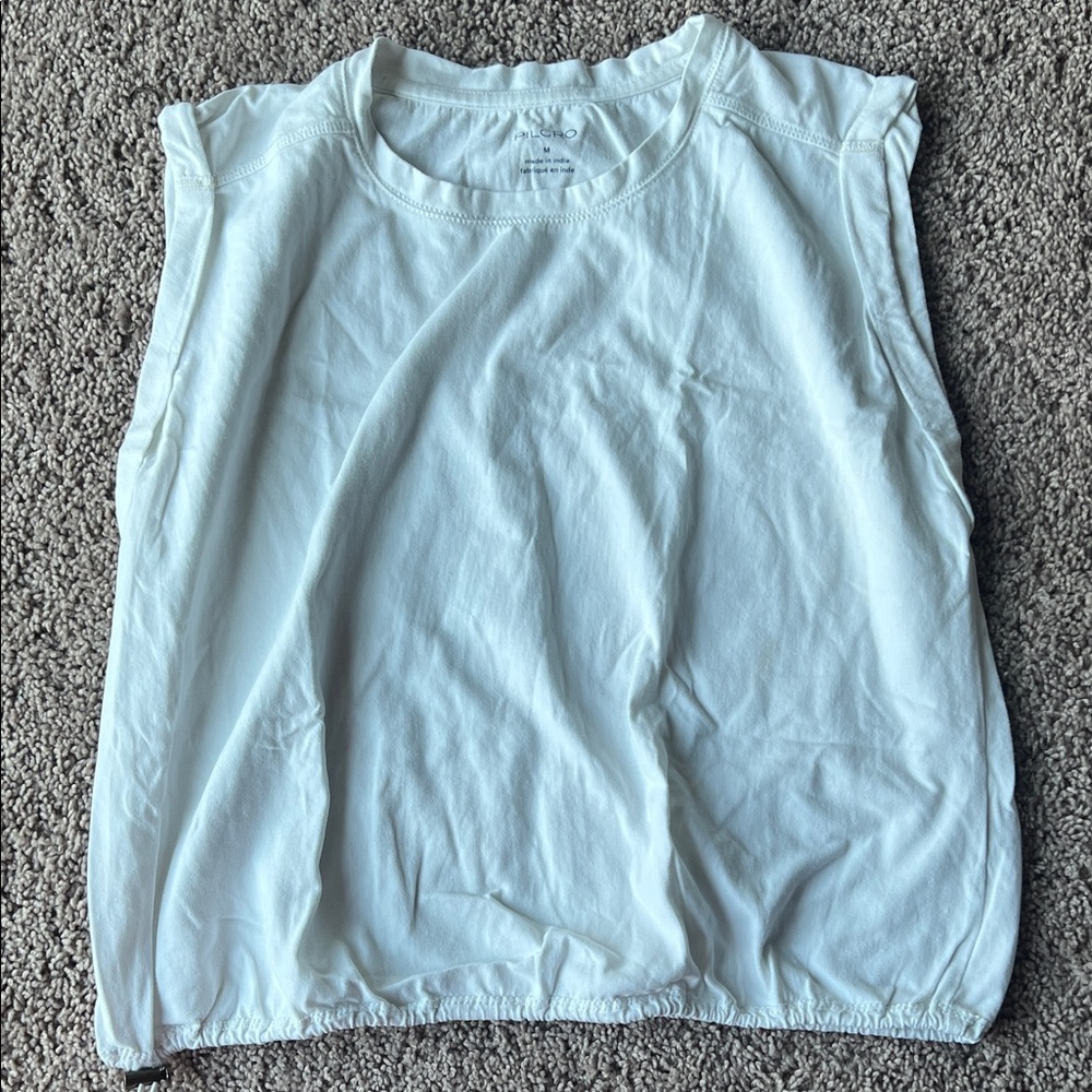 Pilcro 100% Cotton White Sleeveless Top Size M